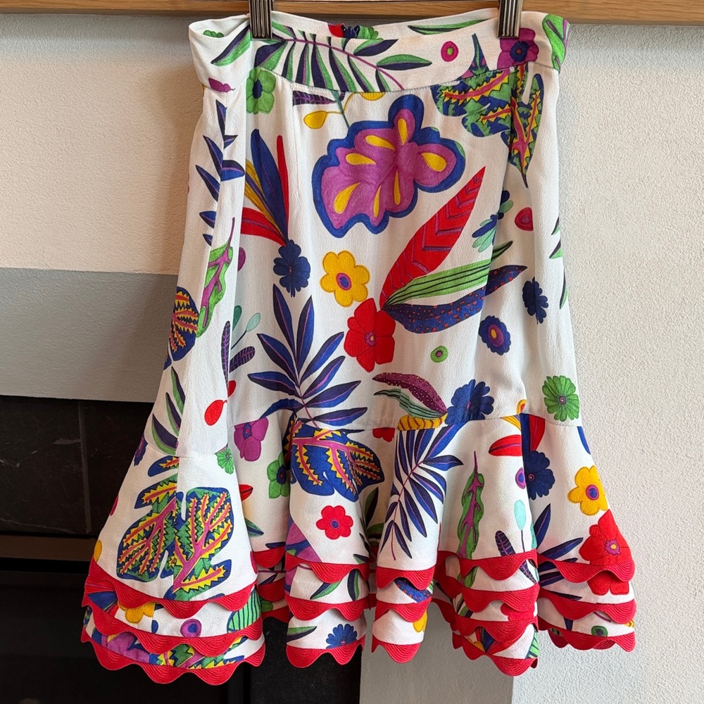 Celia B Tropical Floral Mini Skirt